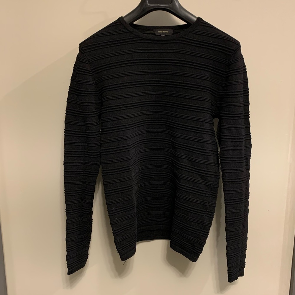 Men’s River Island Sweater in Black